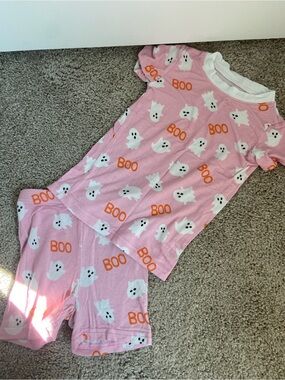 Stitchy Fish Boo Ghost Pajama Set 2T